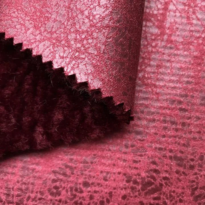 Faux Suede With Fleece Fabric