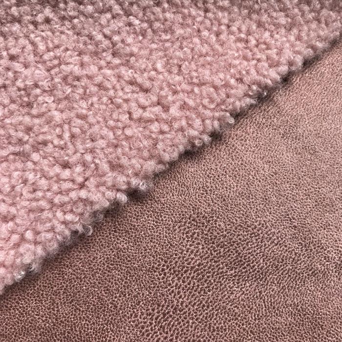 Polyester Suede With Fur Fabric