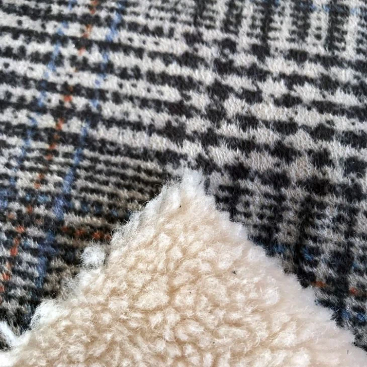 Printed Velour Fabric With Faux Fur Fabric