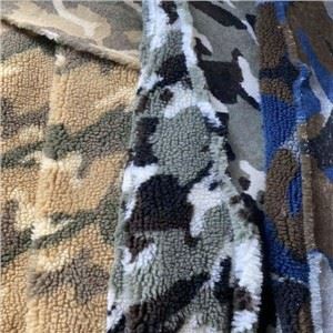100% Polyester Jacquard Sherpa Fabric